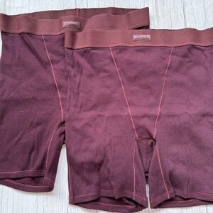 New Women's SKIMS Cotton Rib Boxer Panty